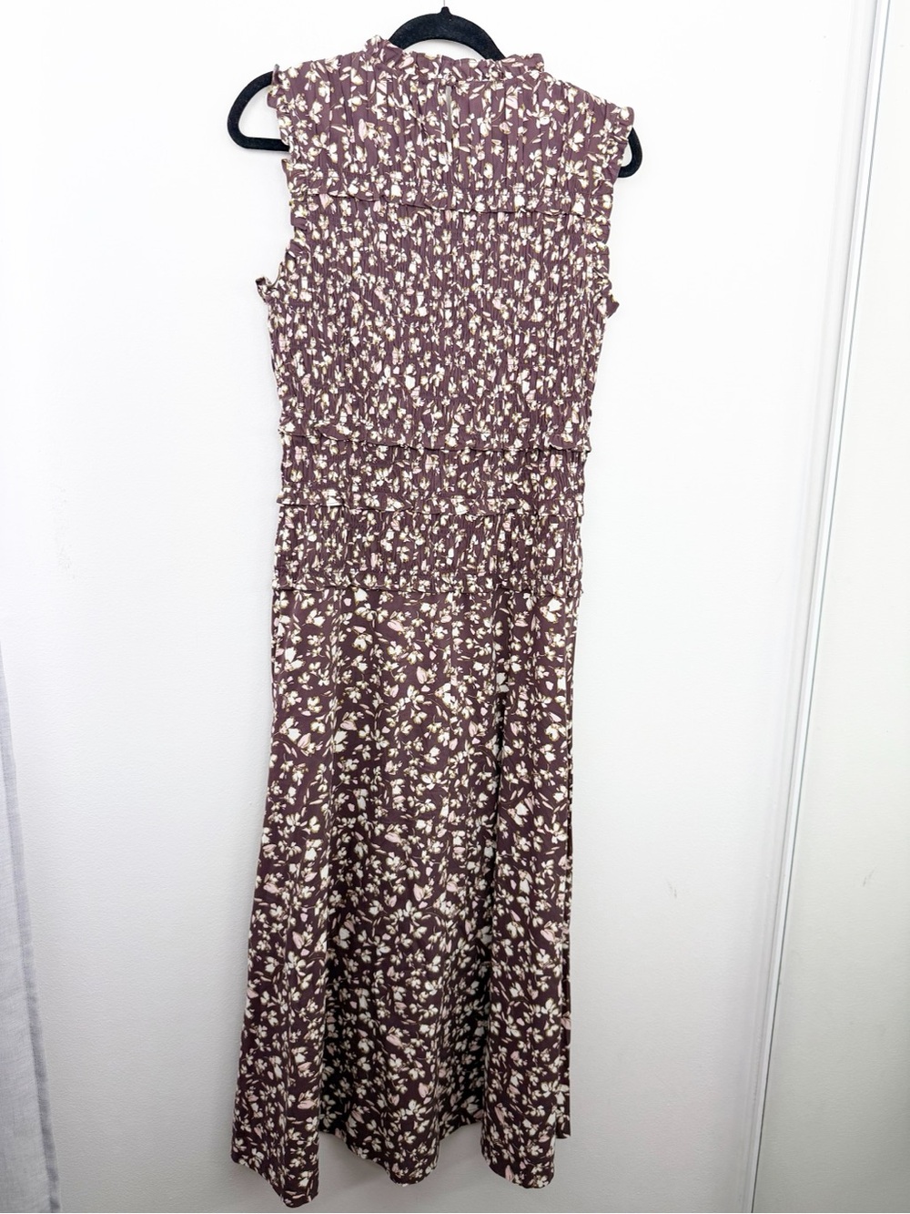 Madewell Smocked Sleeveless Midi Dress Carissa Print Size 6 - Picture 9 of 9